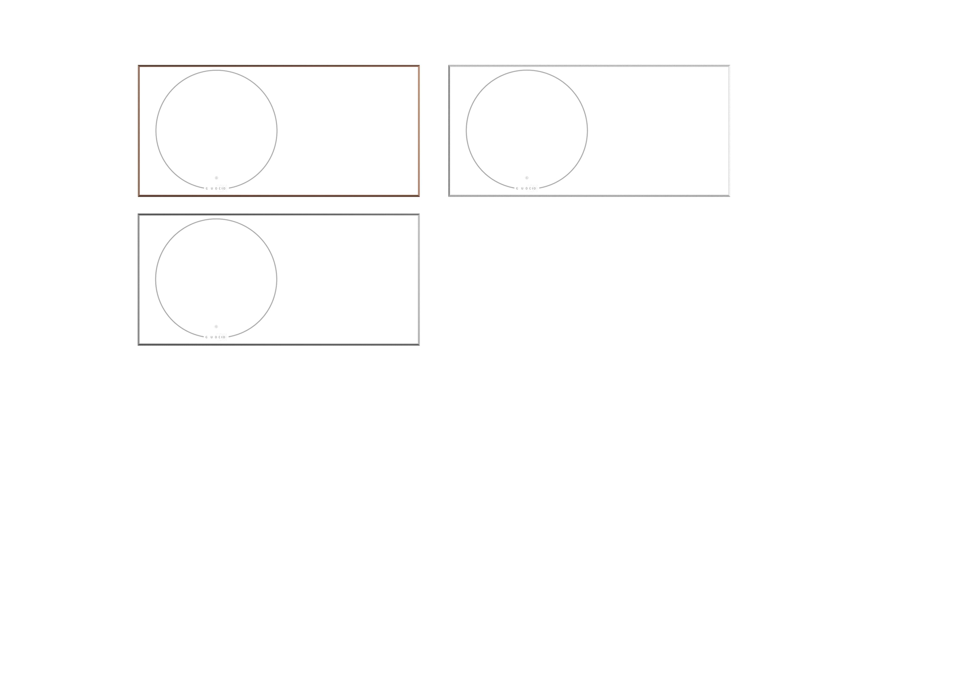 Three white rectangular induction cooktops, each featuring a single circular cooking zone with a small control panel below it, are displayed against a white background.